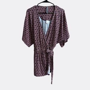 NWT Anthropologie Open Cardigan – Women's Size Large – Tie Front Patterned – MSR